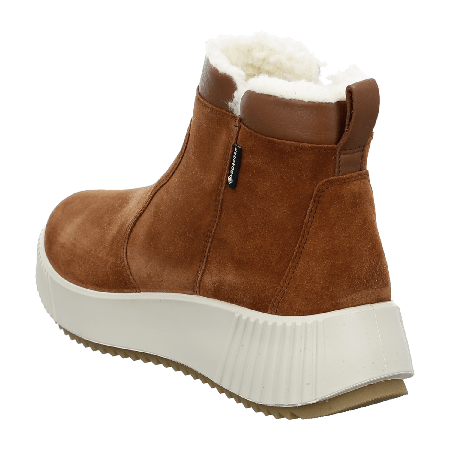 ARA Davos Women's Brown Suede Ankle Boot with Zipper - Classic Ankle Boot