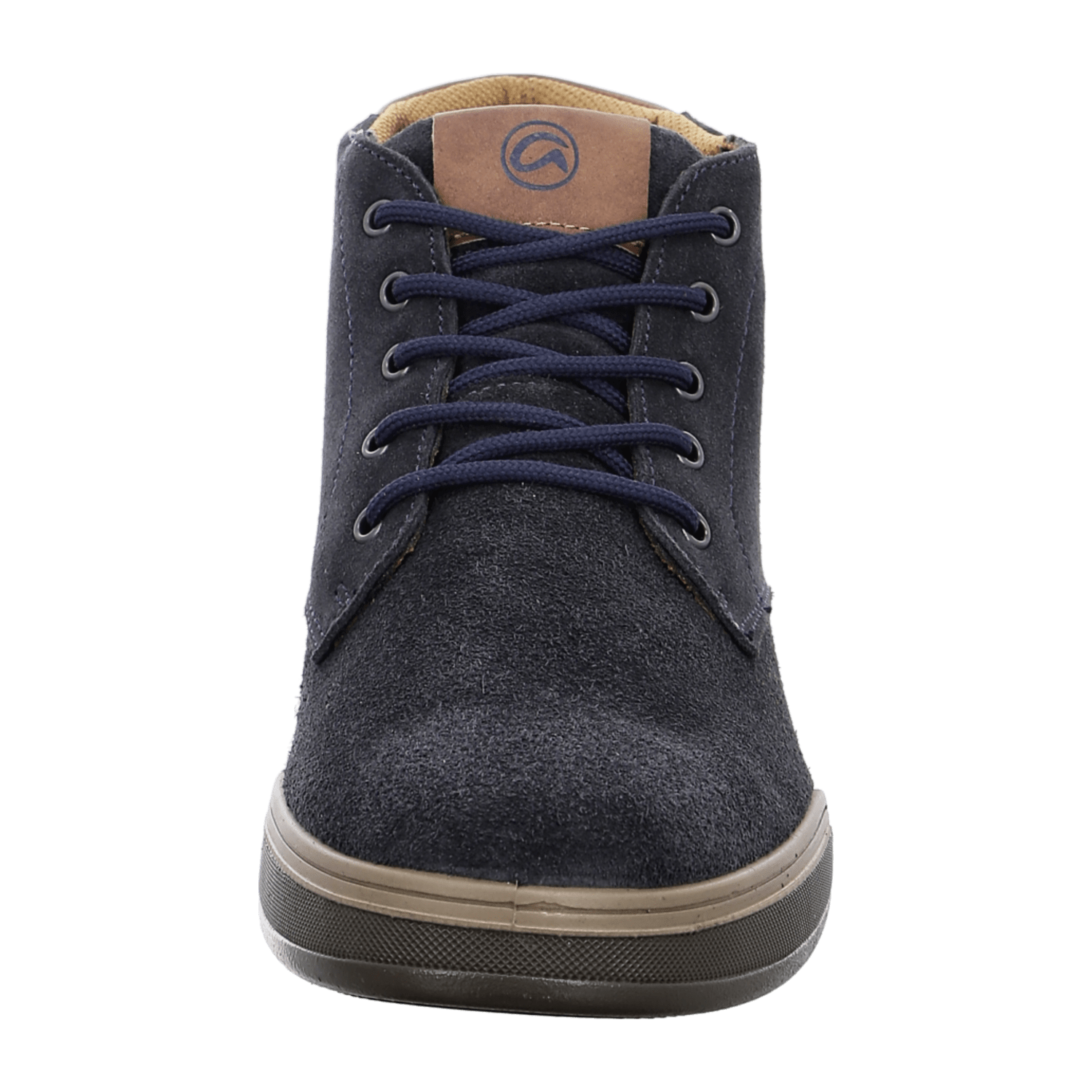 ARA Dino Men's Suede Boots in Blue with Lace-Up Detail - Sneaker Style