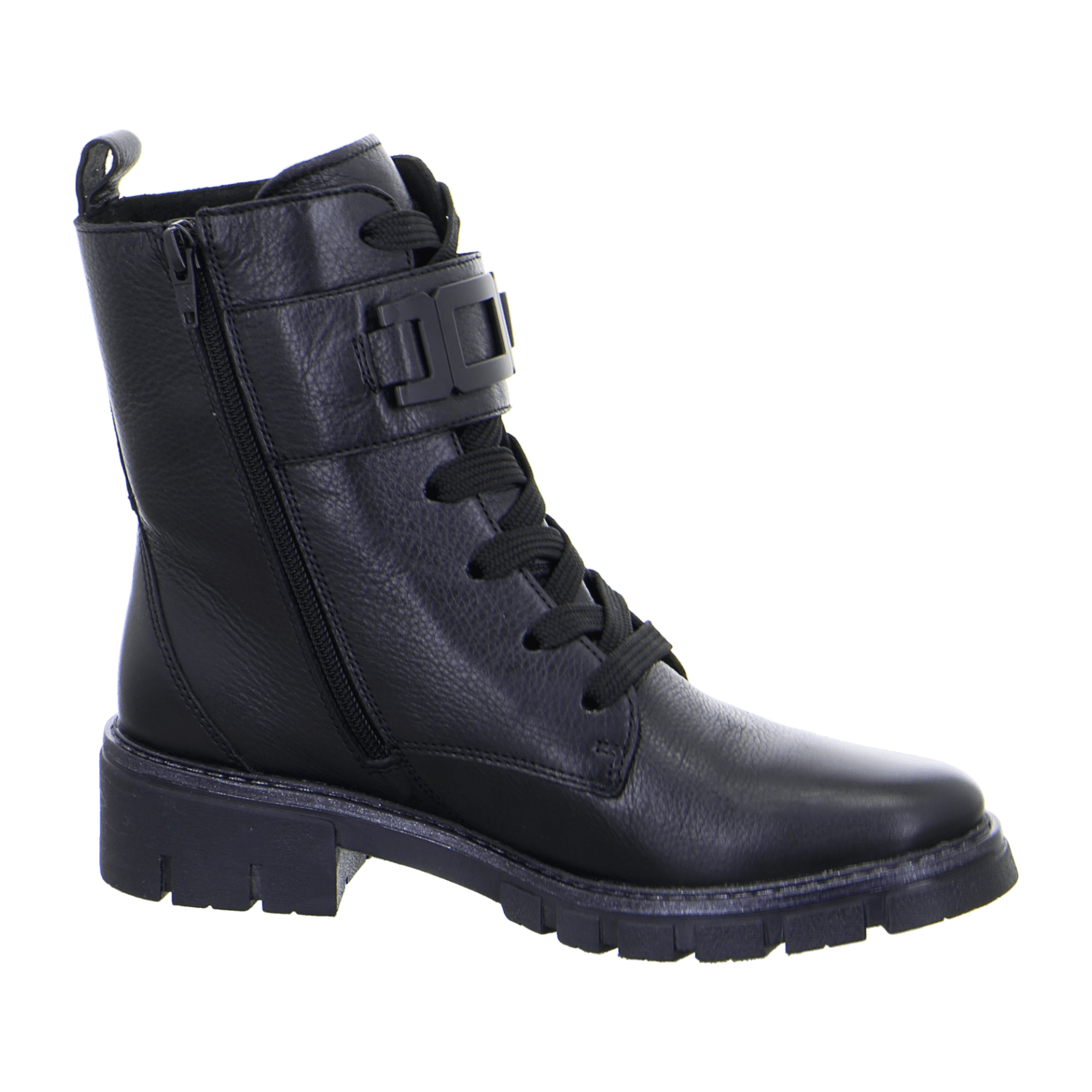 ARA DOVER Women's Leather Ankle Boots Classic with Zipper Black