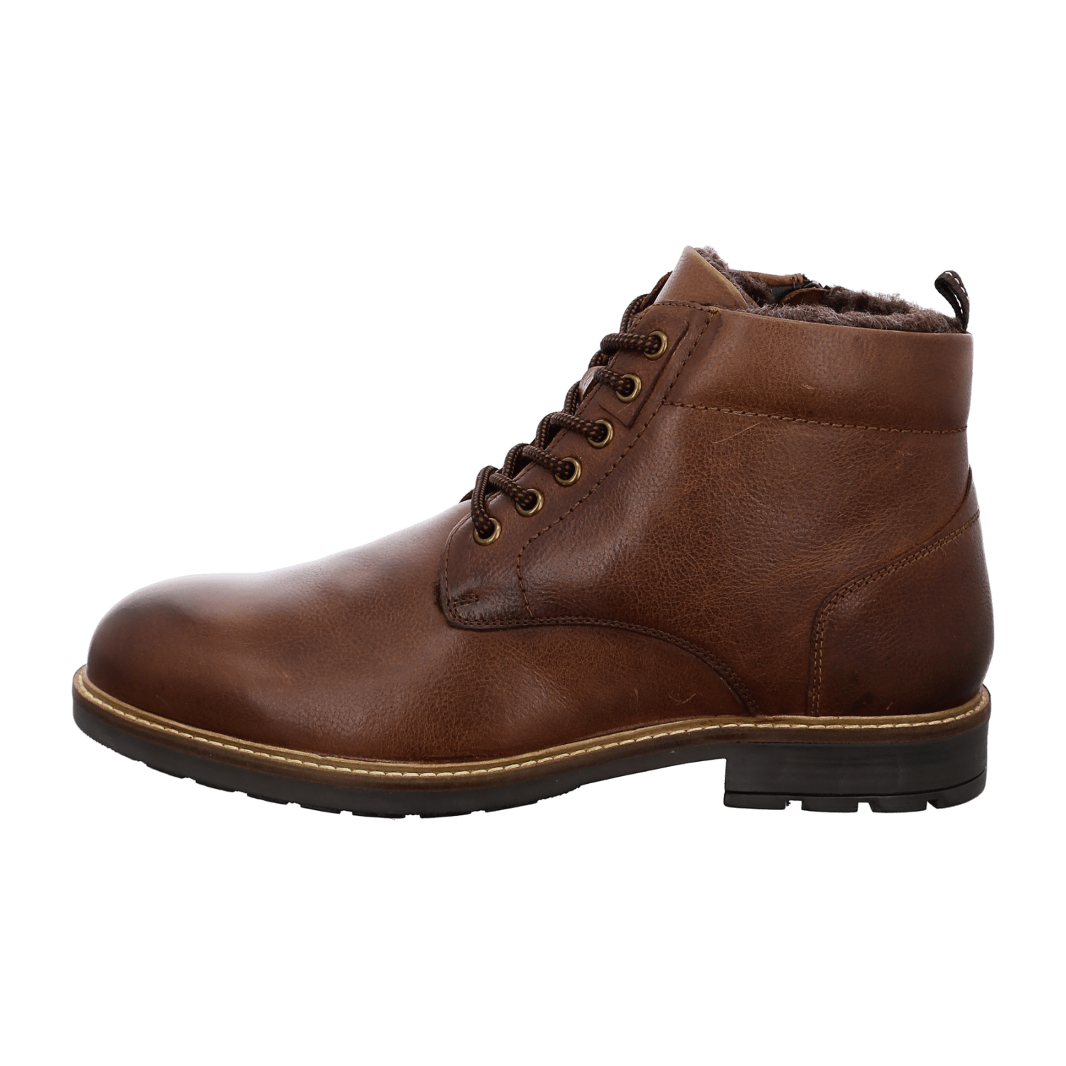 Ara Toledo Men's Classic Brown Smooth Leather Derby Shoes