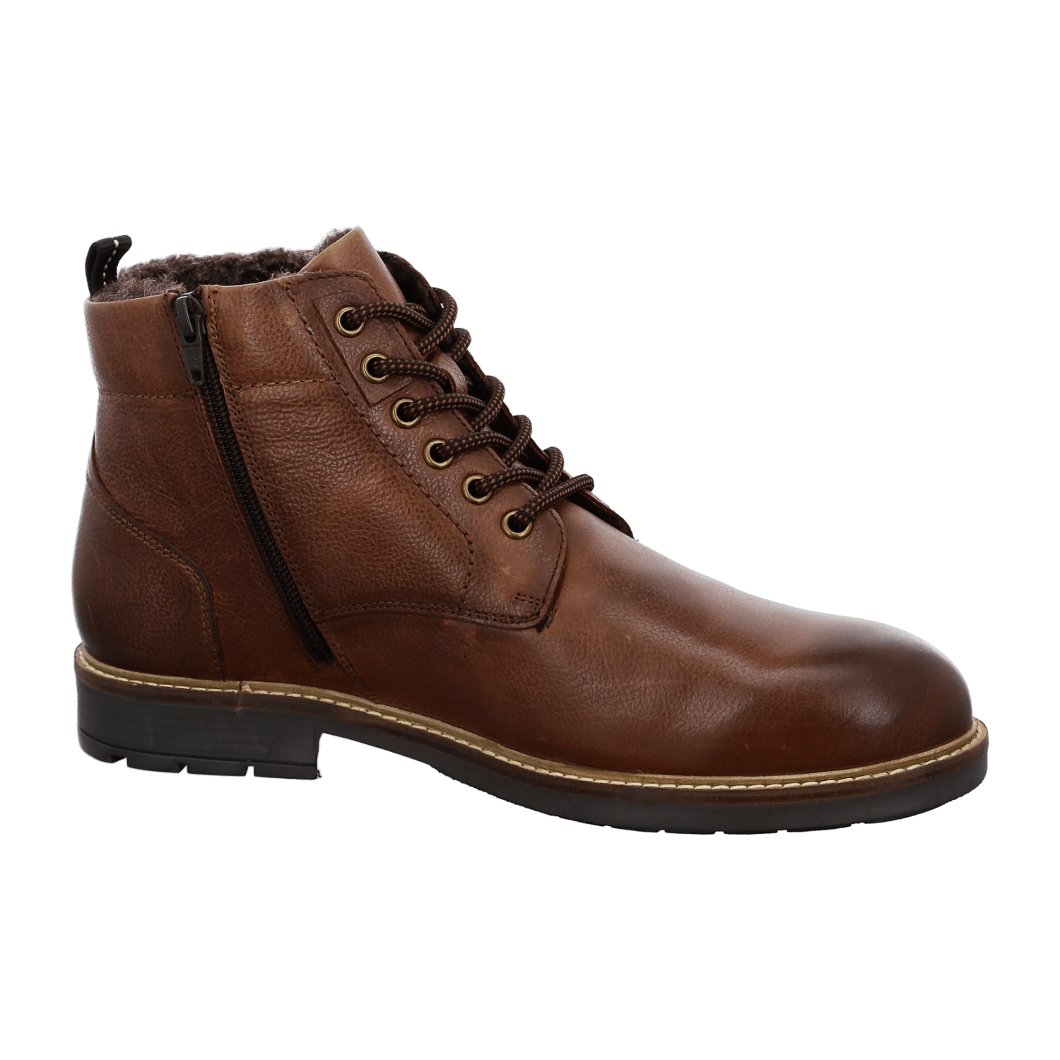 Ara Toledo Men's Classic Brown Smooth Leather Derby Shoes