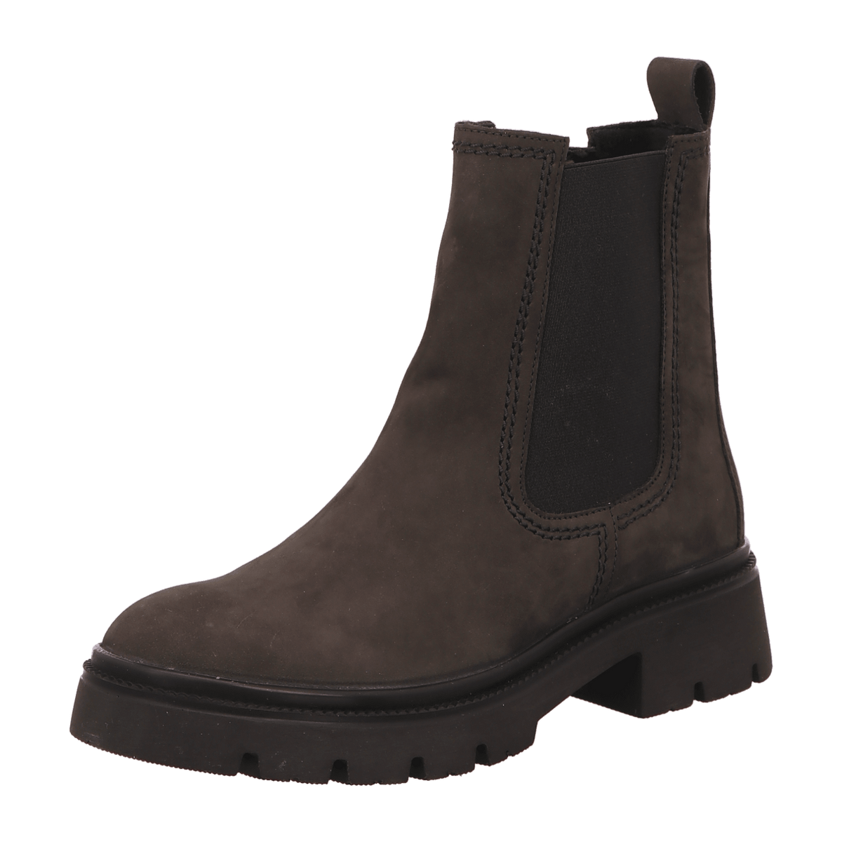 Gabor Women's Chelsea Boots - Pepper Black Suede Ankle Boots with Warm Lining