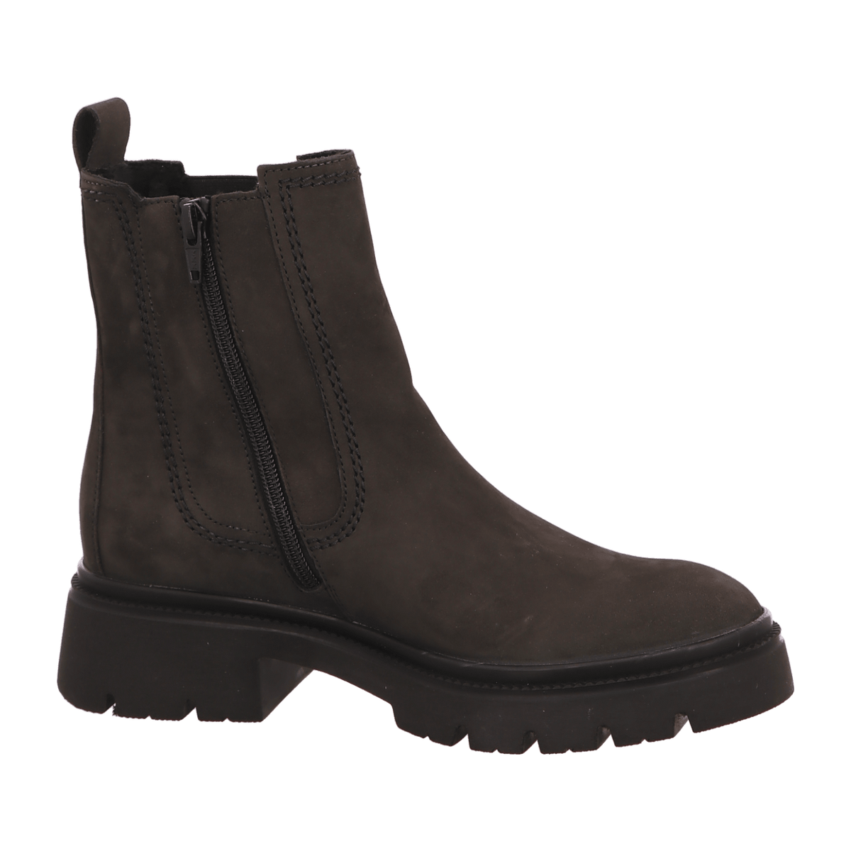 Gabor Women's Chelsea Boots - Pepper Black Suede Ankle Boots with Warm Lining