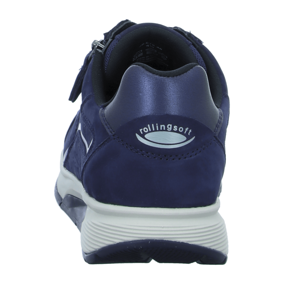 Gabor Rollingsoft Women's Low-Top Trainers Blue Faux Leather