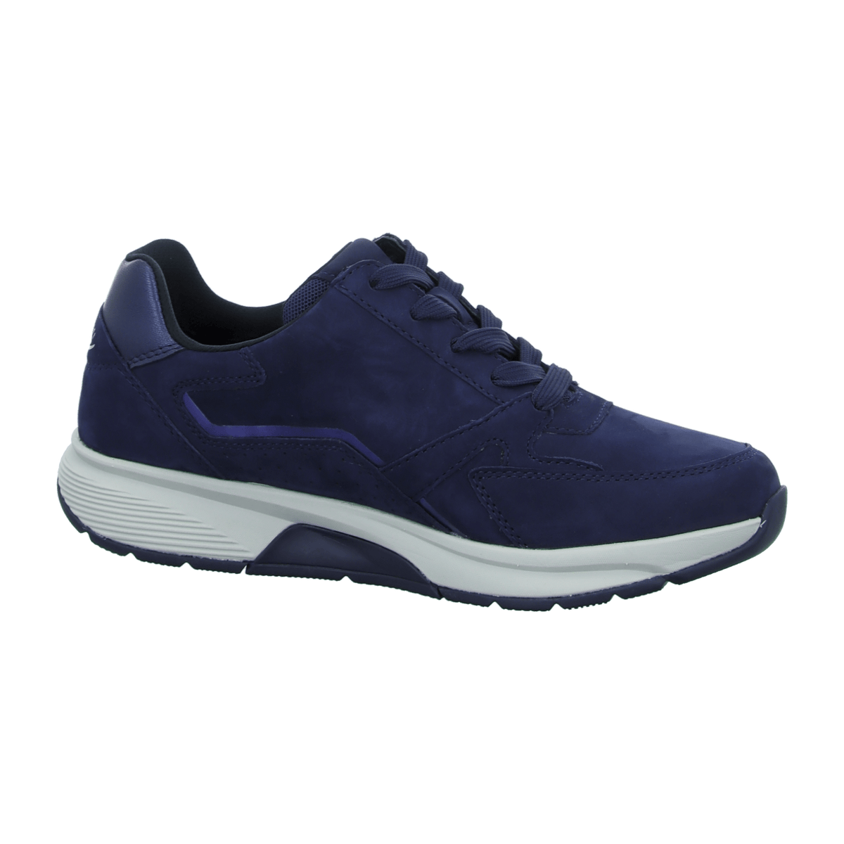 Gabor Rollingsoft Women's Low-Top Trainers Blue Faux Leather