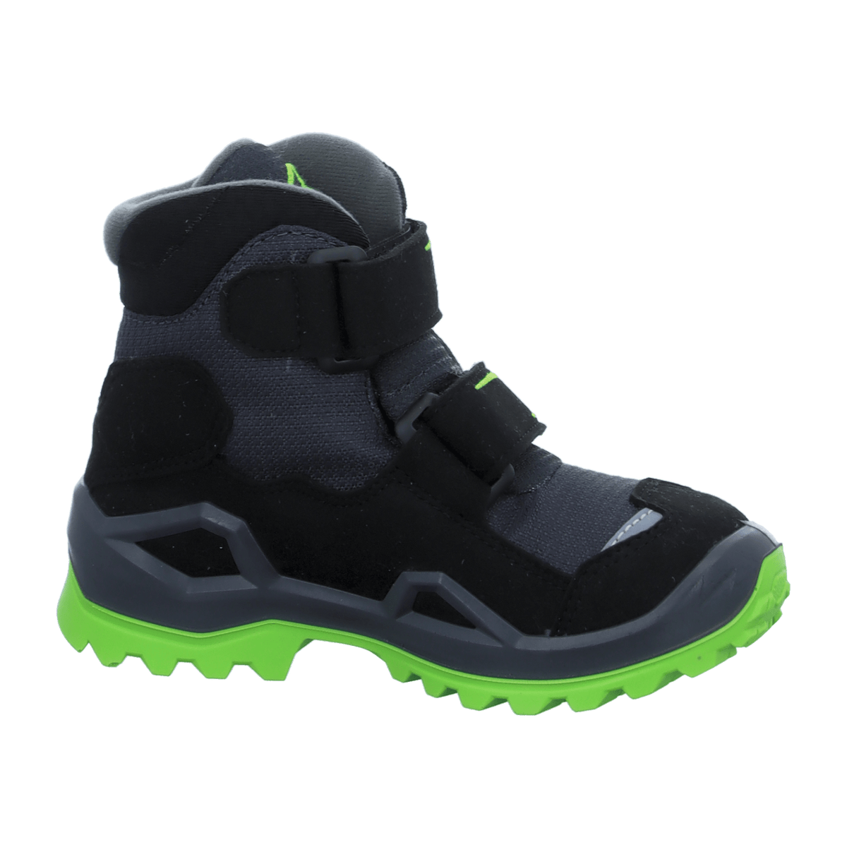 LOWA Milo Evo GTX Mid Kids Boots - Waterproof Lime Grey Shoes