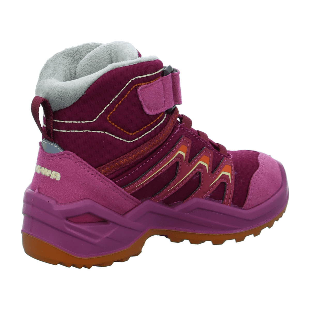 LOWA Maddox Warm GTX Mid JR Kids Winter Boots - Waterproof Beere Orange