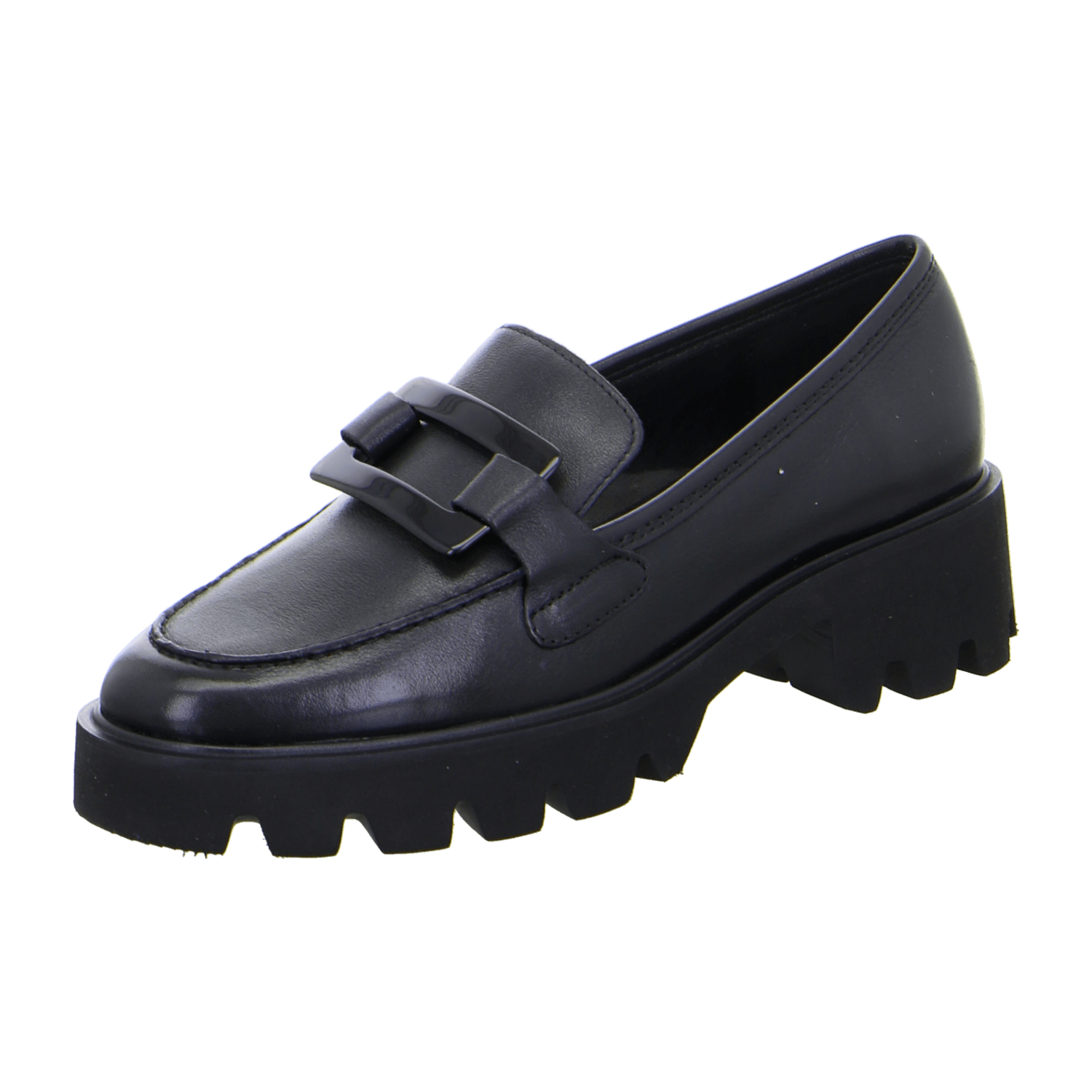 ARA Women's Leather Oxford Slipper in Black with Round Toe and Leather Lining - Bartel-Shop