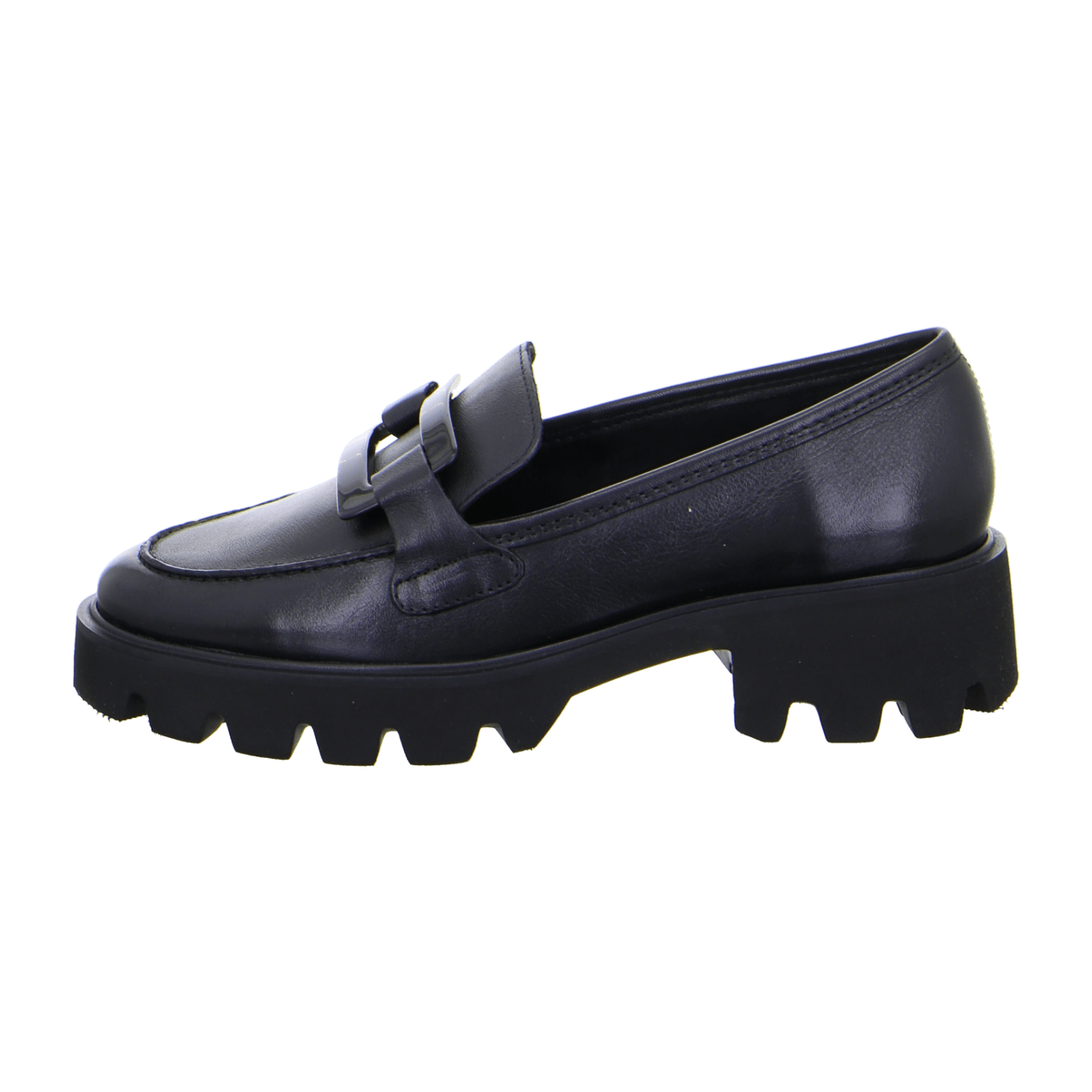 ARA Women's Leather Oxford Slipper in Black with Round Toe and Leather Lining - Bartel-Shop