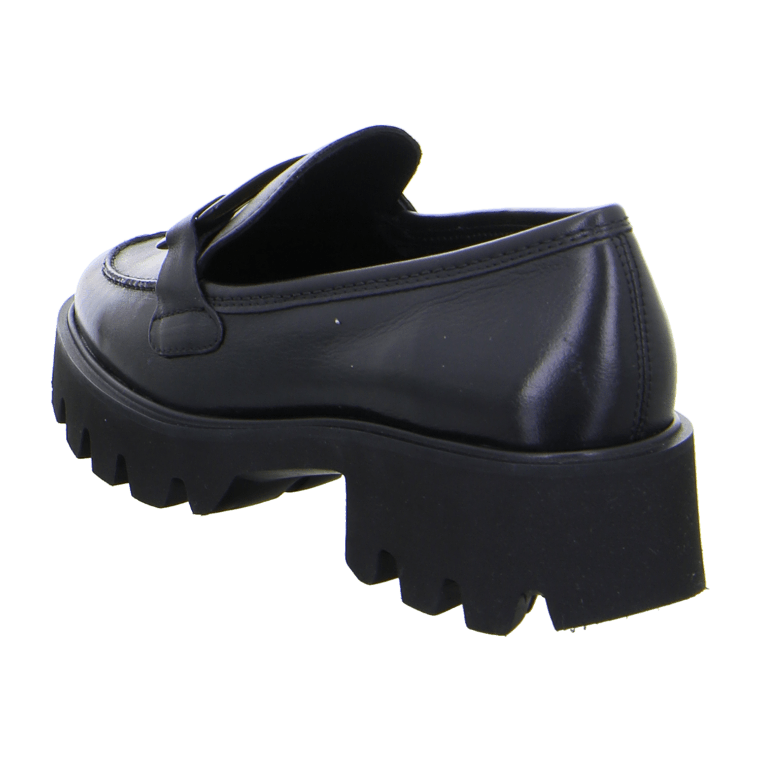 ARA Women's Leather Oxford Slipper in Black with Round Toe and Leather Lining - Bartel-Shop