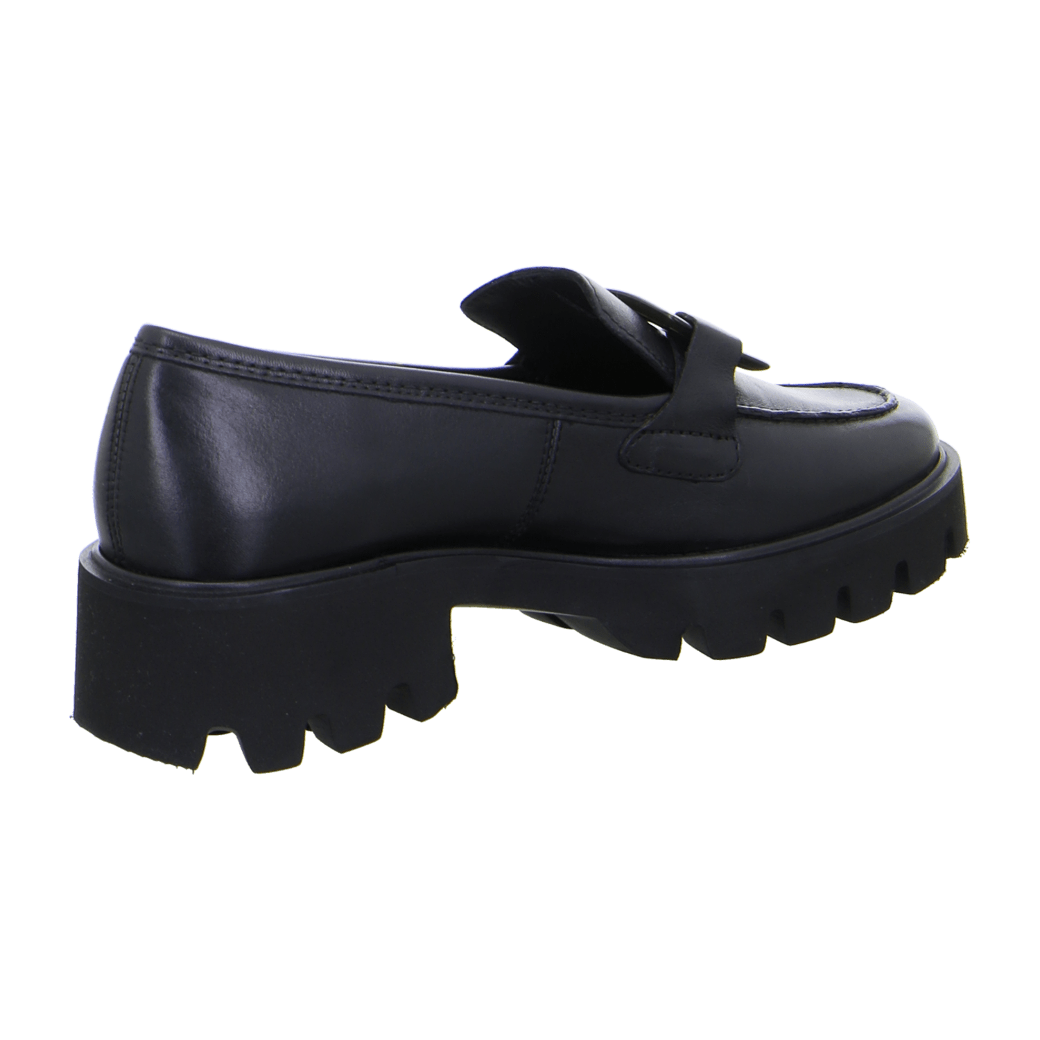 ARA Women's Leather Oxford Slipper in Black with Round Toe and Leather Lining - Bartel-Shop