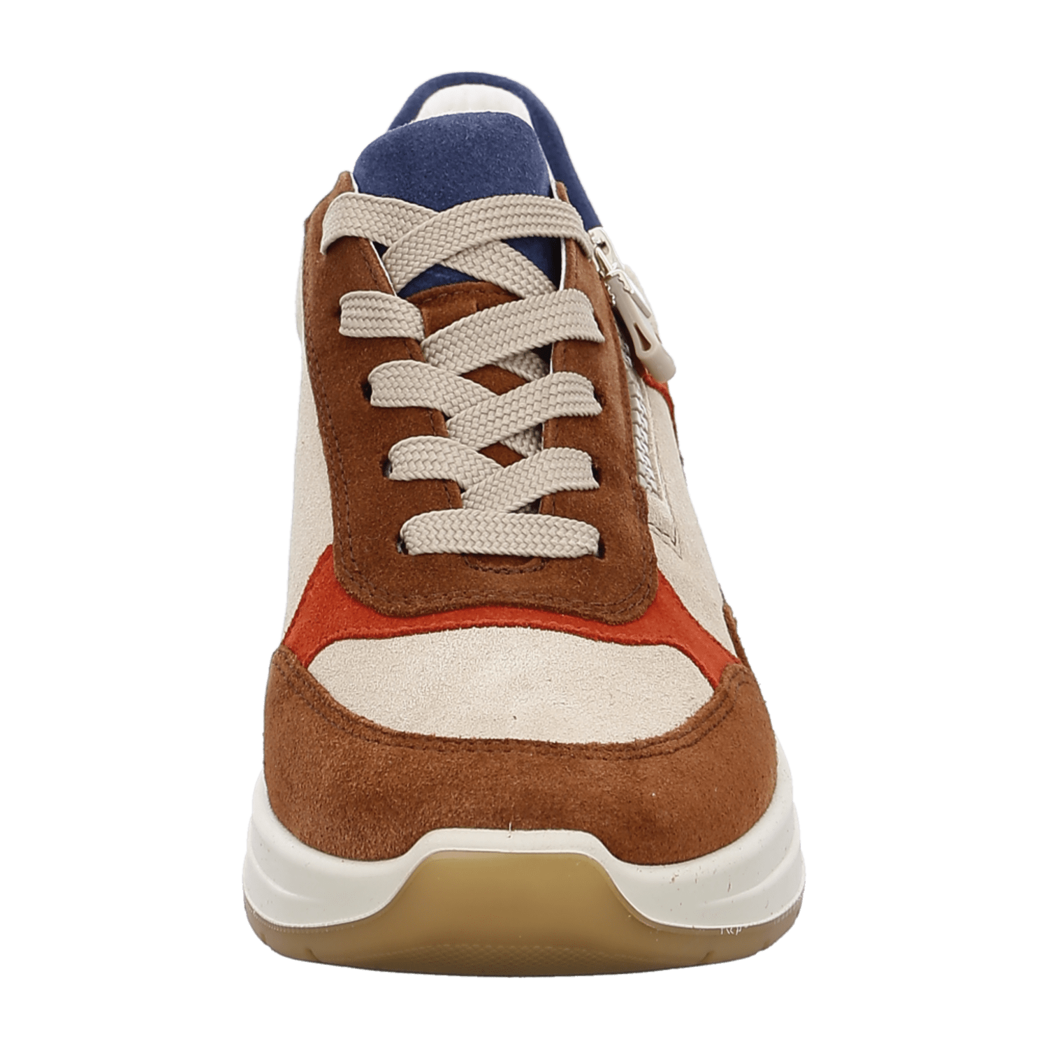 ARA GARDA Women's Sneakers in Multicolor Suede with Lace-Up Closure and Round Toe