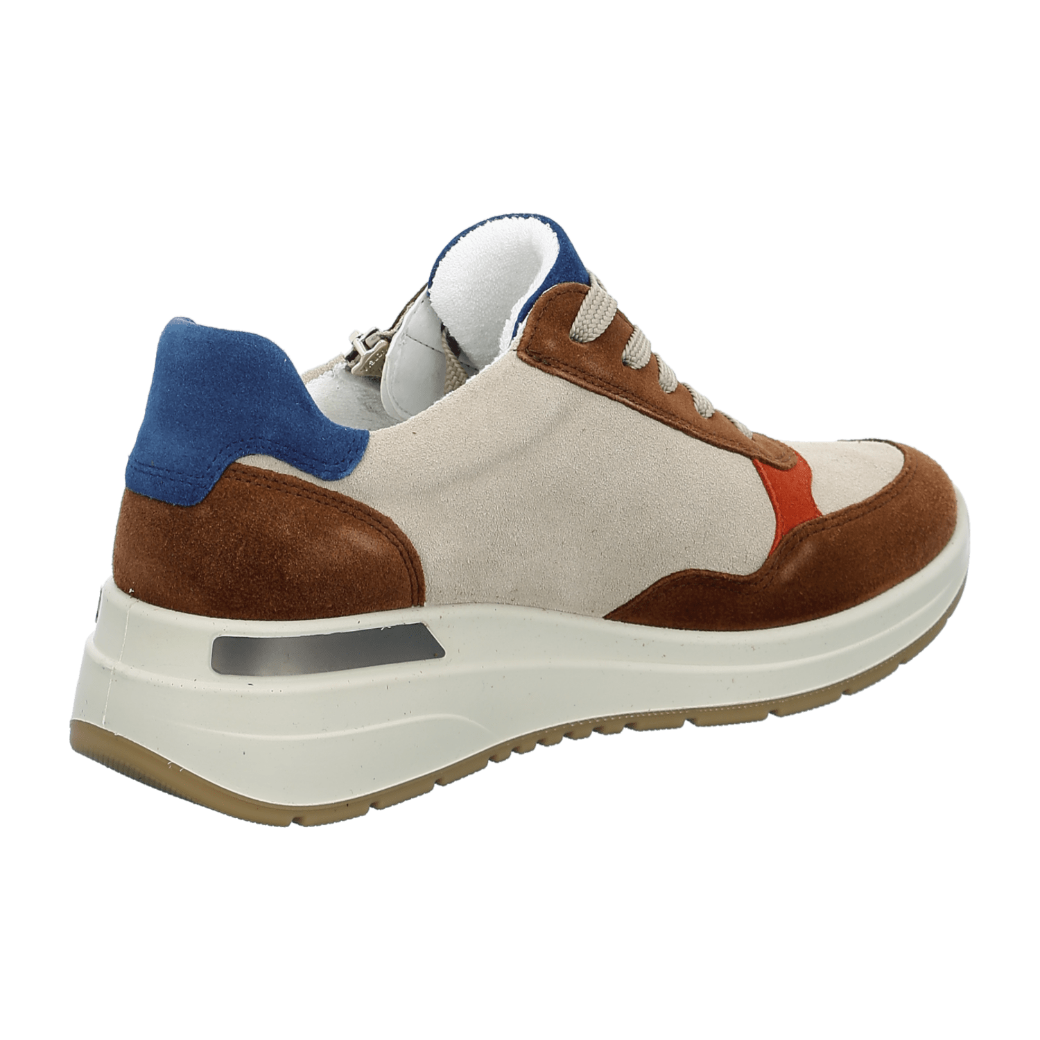 ARA GARDA Women's Sneakers in Multicolor Suede with Lace-Up Closure and Round Toe