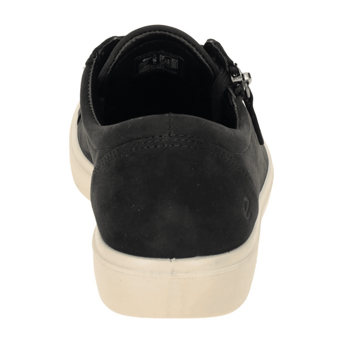 ECCO Soft Classic Women's Lace-Up Sneaker Black Microfiber