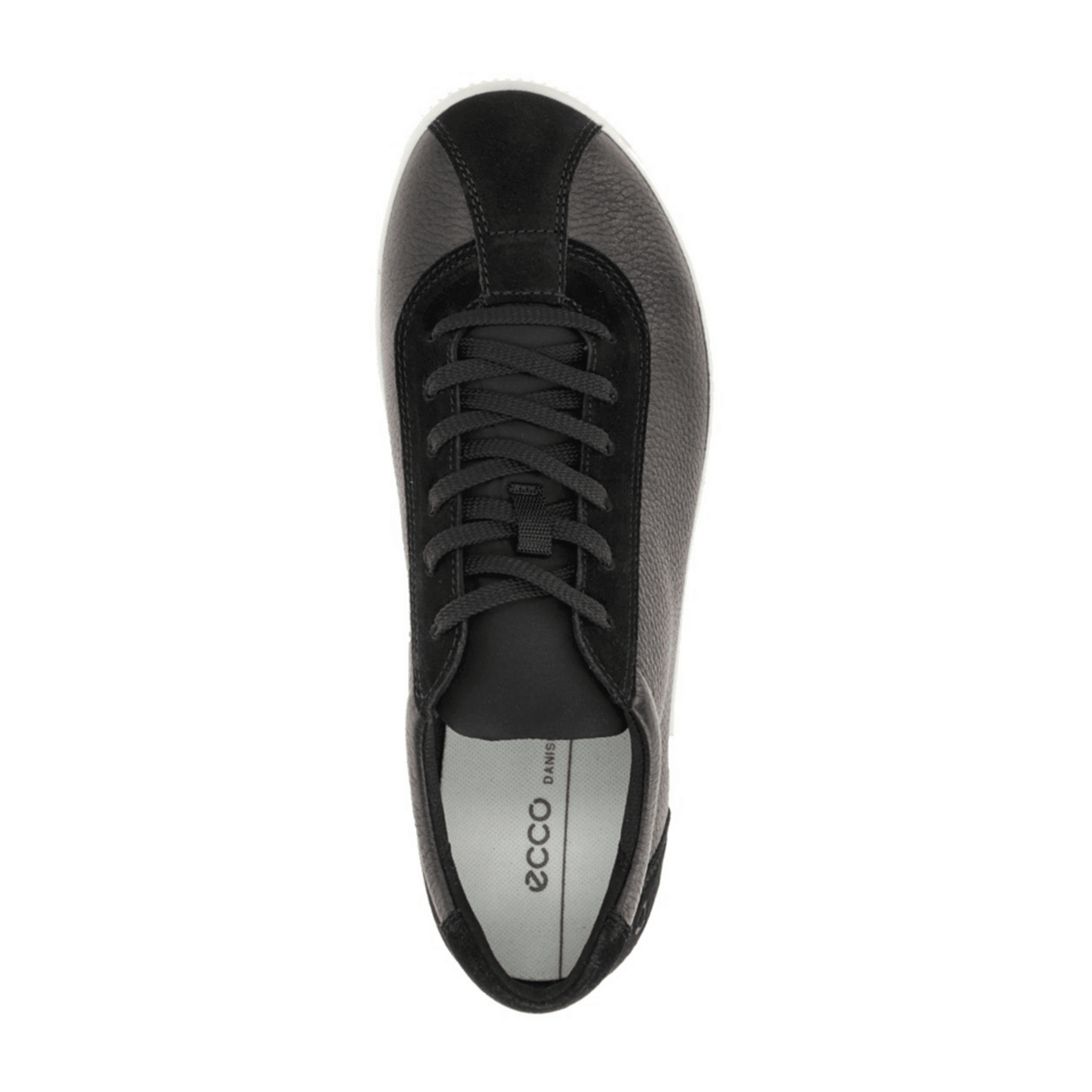ECCO Men's Soft Zero Lace-Up Sneakers Black Leather