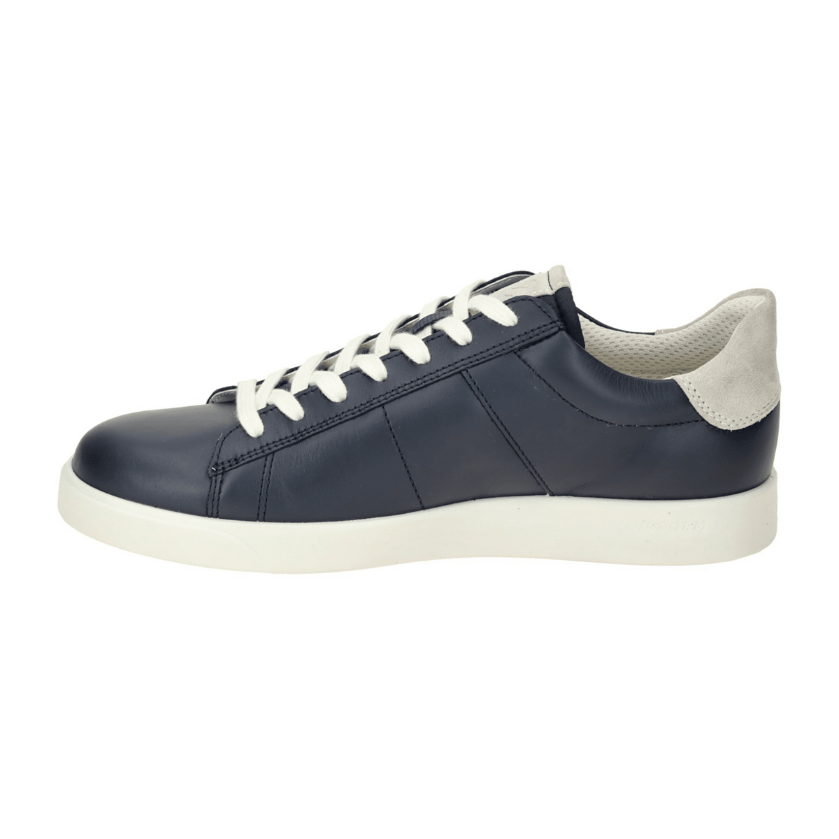 ECCO Street Lite Men's Sneakers - Lightweight Blue Leather Lace-Up Shoes
