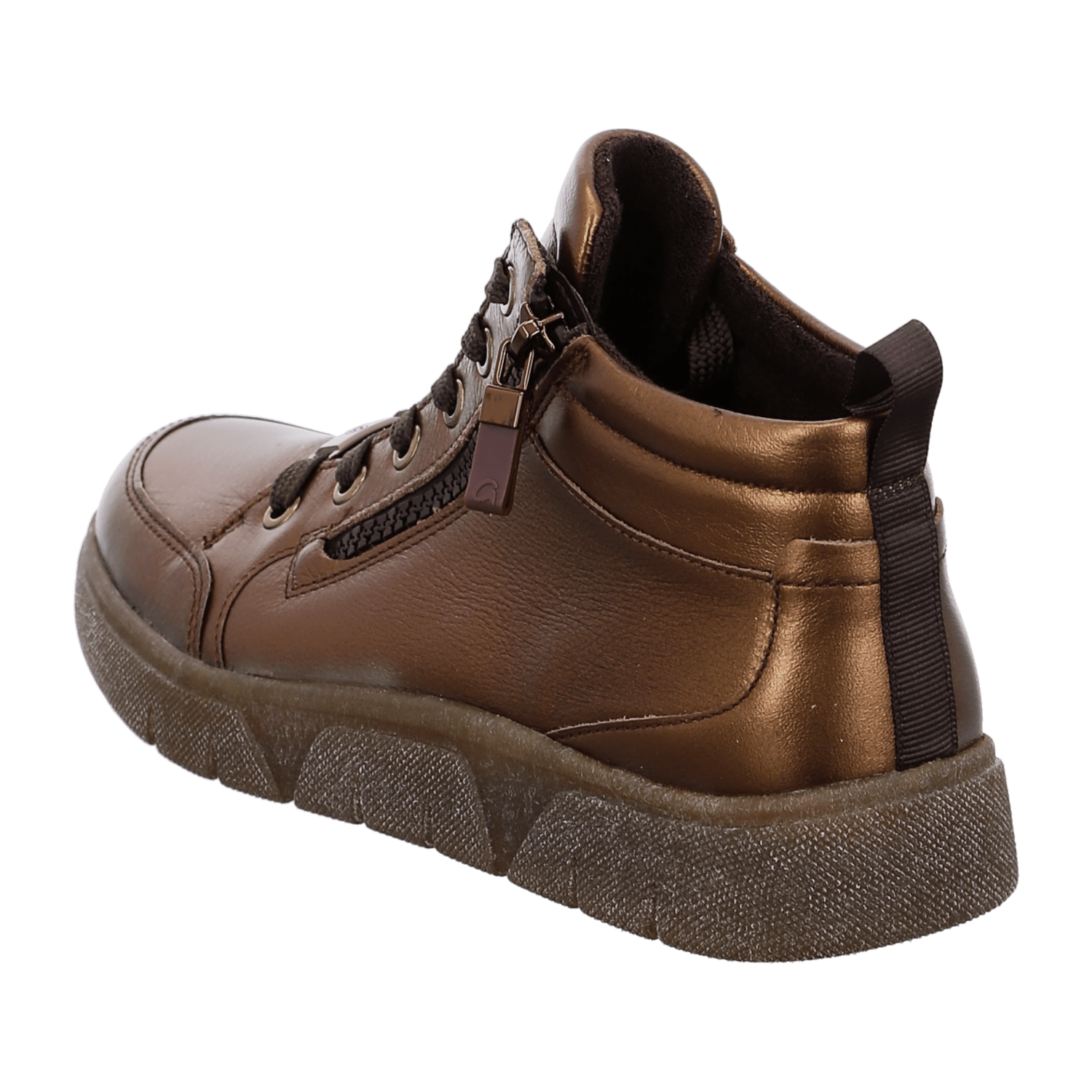 ARA Women's Rom-Sport Ankle Boot Sneaker with Zipper Brown - Bartel-Shop