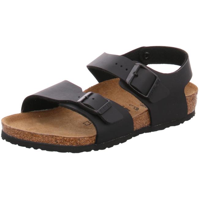 Birkenstock New York Kids BF Black Sandals Slides Ankle Strap Thongs regular - Bartel-Shop