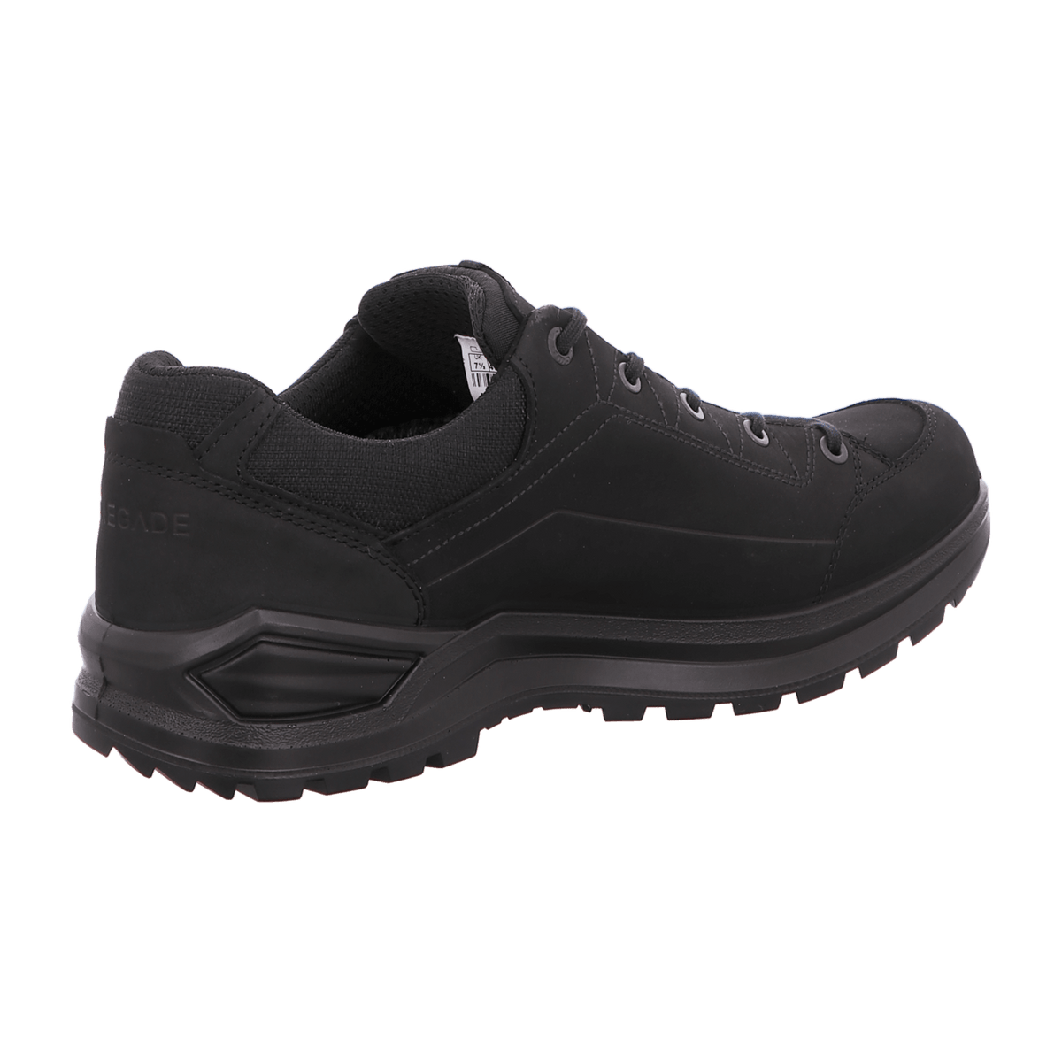LOWA Renegade Evo GTX LO W Men's Low Hiking Shoes Black Nubuck Leather Waterproof