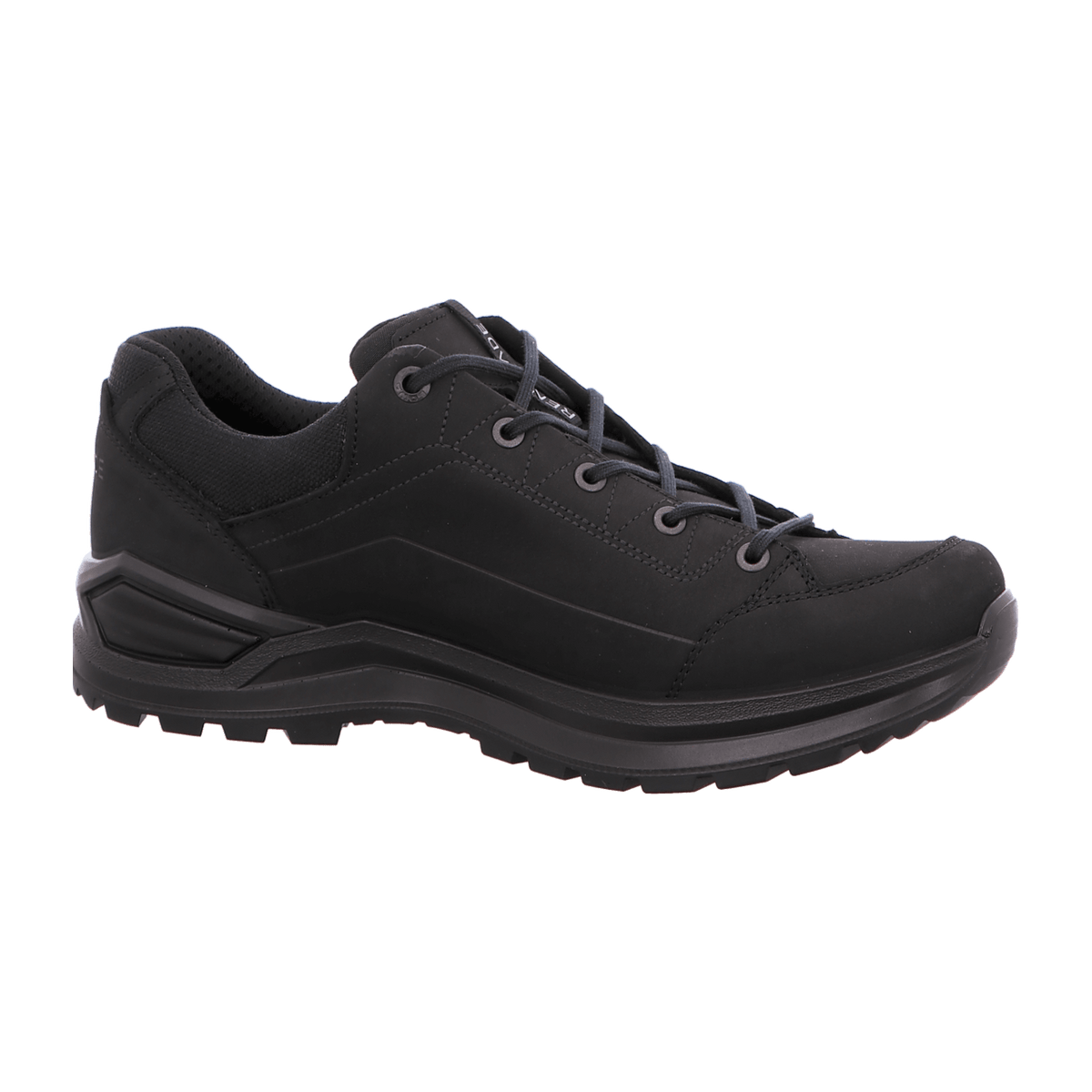 LOWA Renegade Evo GTX LO W Men's Low Hiking Shoes Black Nubuck Leather Waterproof