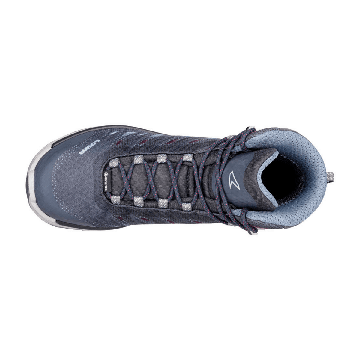 LOWA Ferrox GTX Mid Ws Women's Waterproof Hiking Shoes Navy Ice Blue