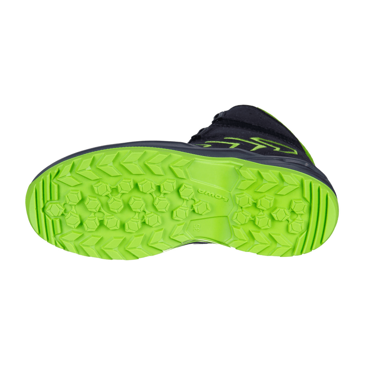 LOWA FIRO GTX HI JR Kids Boots Navy Limone Waterproof