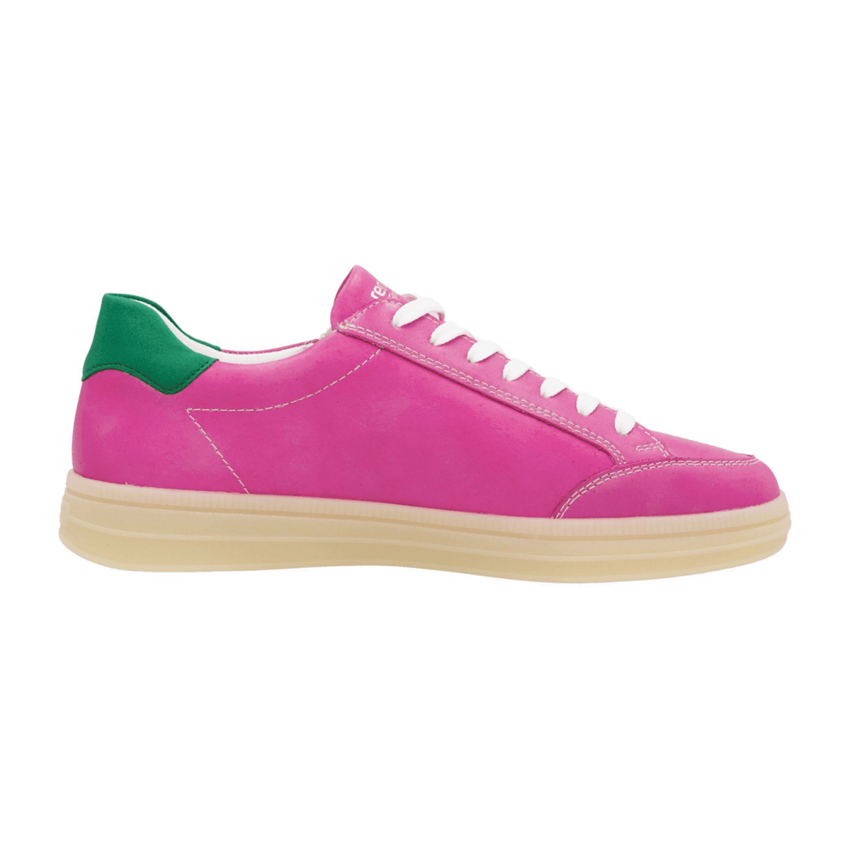 Remonte Women's Pink Leather Trainers - Lightweight Comfort Sneakers