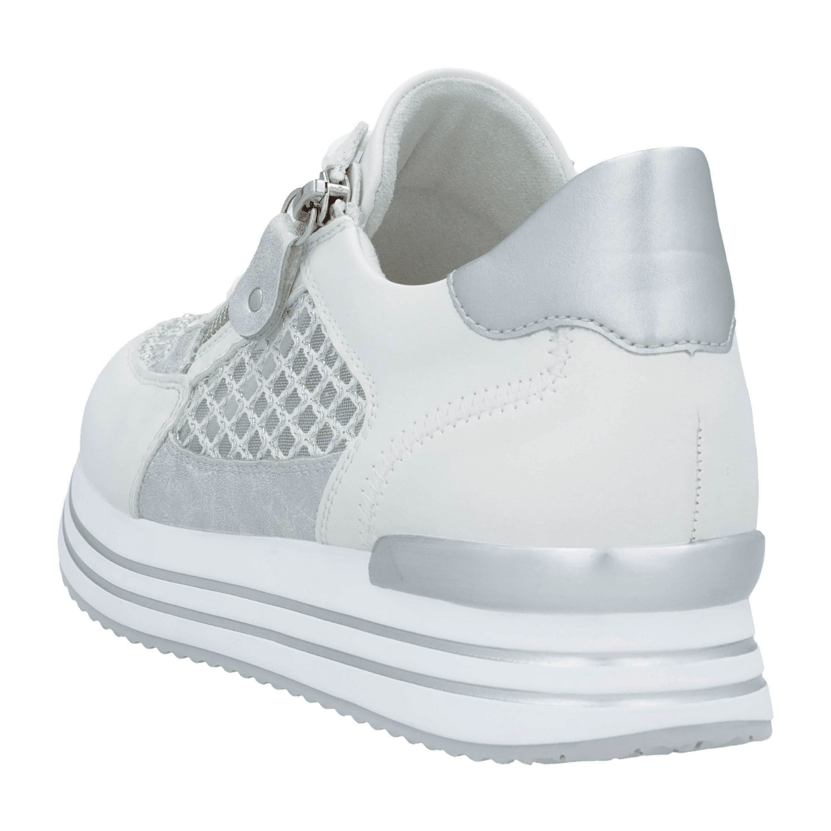 Remonte D1329 Women's Low-Top Trainers White - Comfort Sneakers with Removable Insole