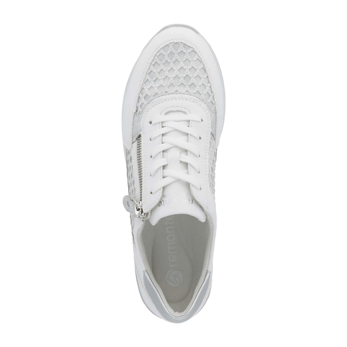 Remonte D1329 Women's Low-Top Trainers White - Comfort Sneakers with Removable Insole