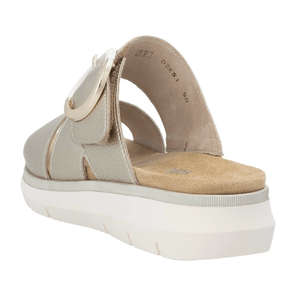 Remonte Women's Gold Mules - Comfort Slide Sandals