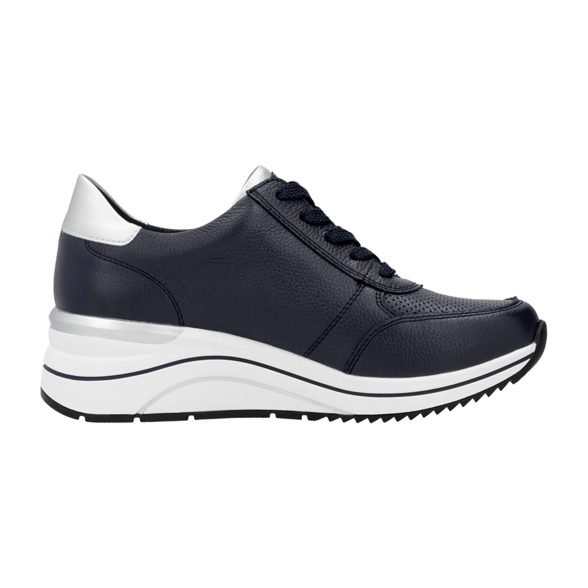 Remonte Women's Low-Top Sneakers Blue Wide Fit Removable Insole