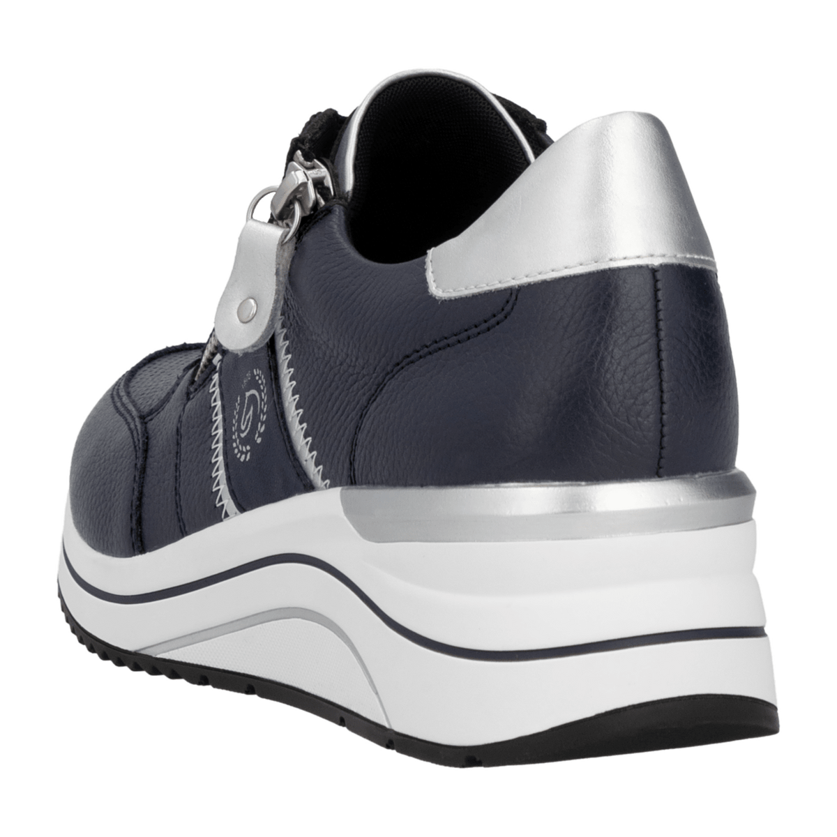 Remonte Women's Low-Top Sneakers Blue Wide Fit Removable Insole