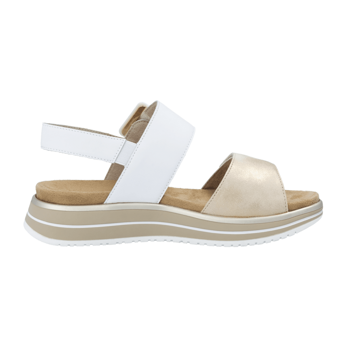 Remonte Leniella Elle Women's Comfort Sandals White Leather