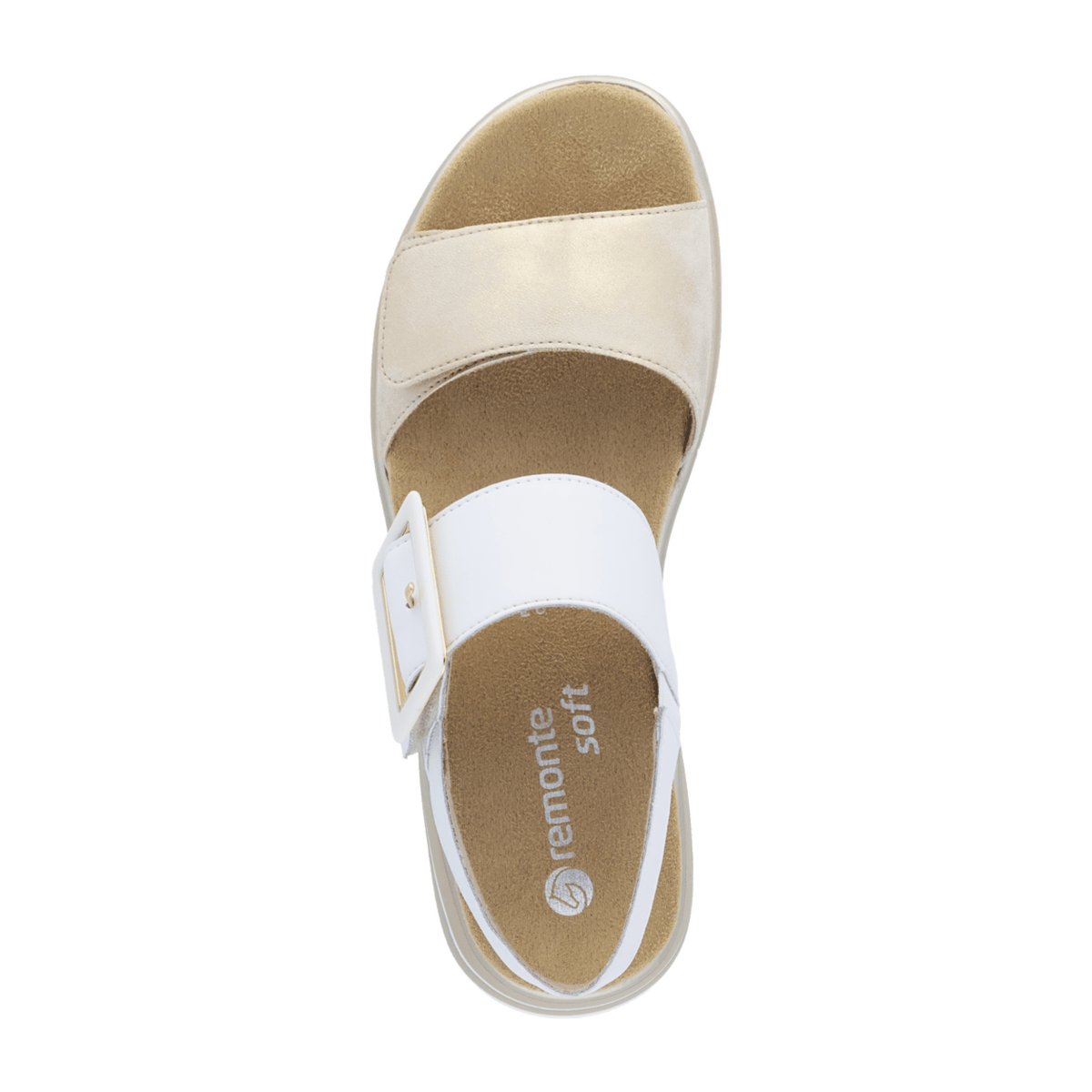Remonte Leniella Elle Women's Comfort Sandals White Leather