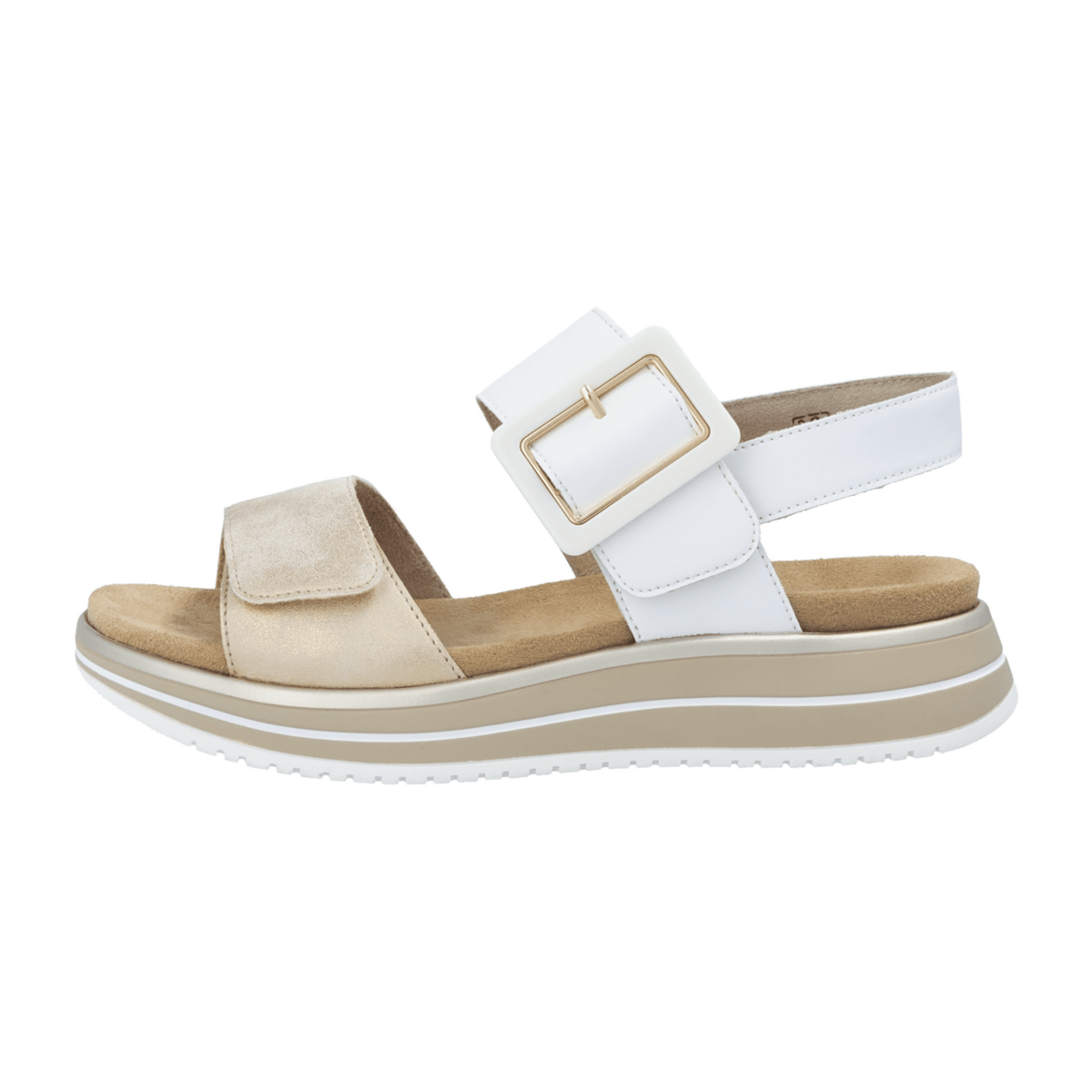 Remonte Leniella Elle Women's Comfort Sandals White Leather