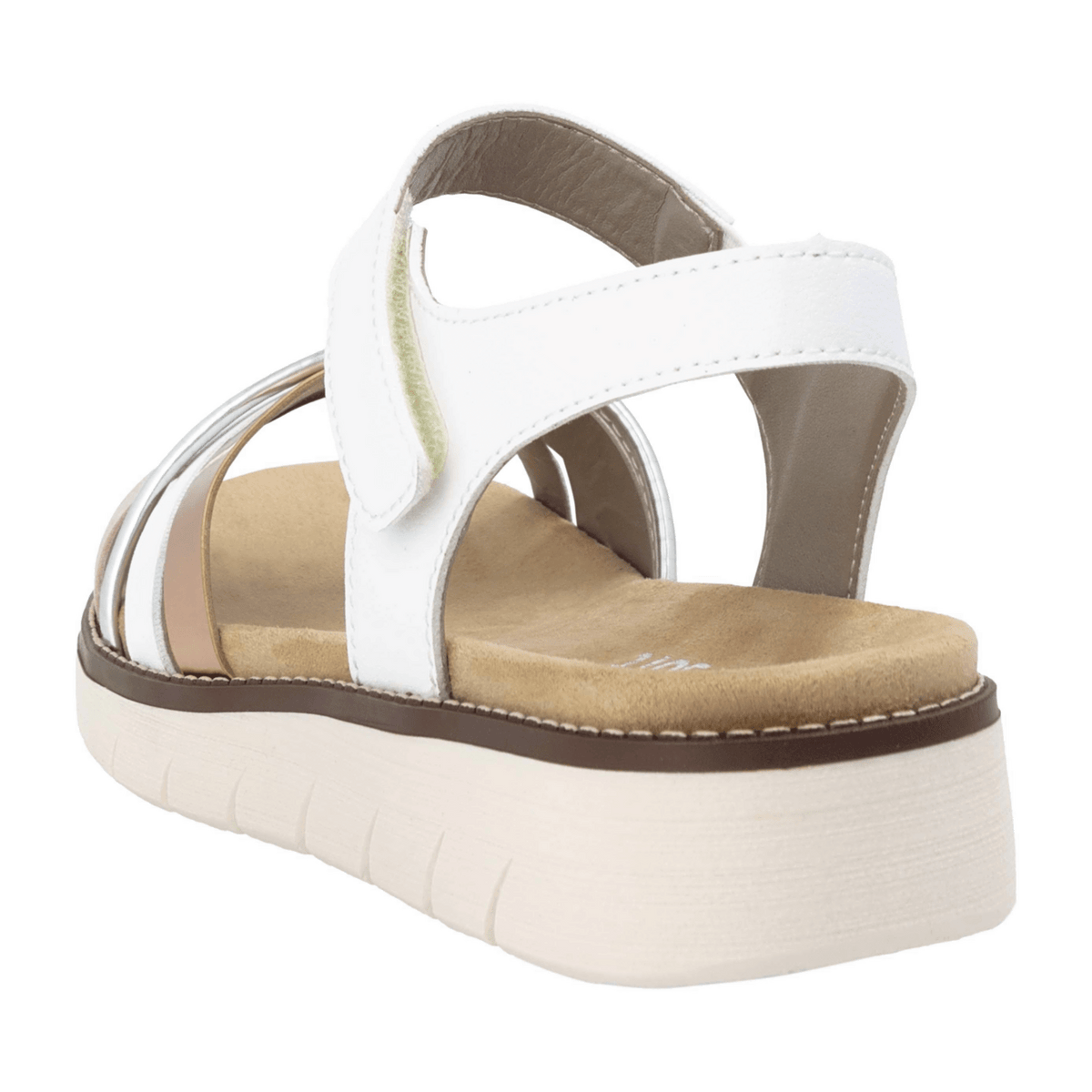 Remonte Women's White Sandals - Comfort Summer Shoes