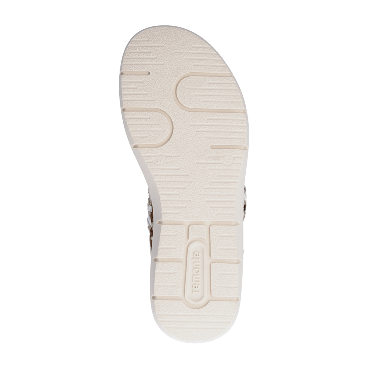 Remonte D2K52-80 Women's Sneaker White Light Gold Woven