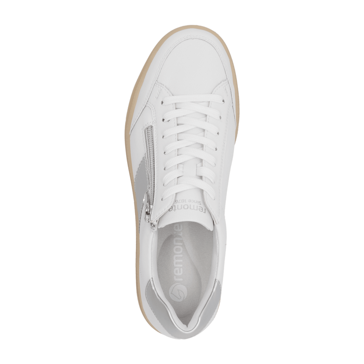 Remonte Women's Low-Top Sneakers White Casual Shoes