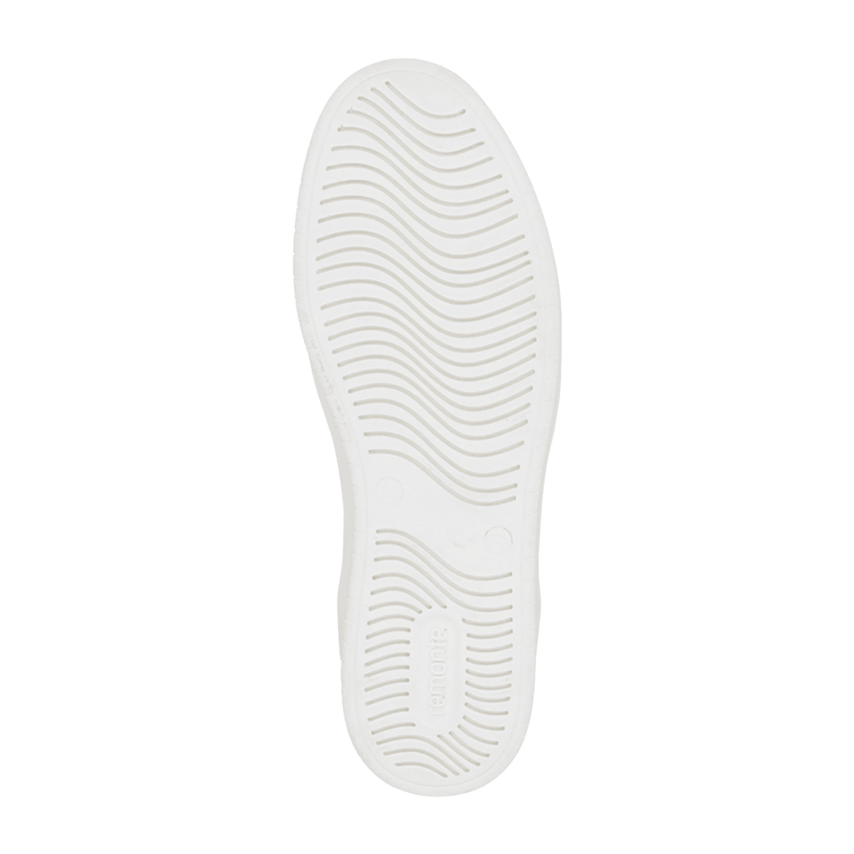 Remonte Women's Low Trainers - White Leather Fashion Sneakers