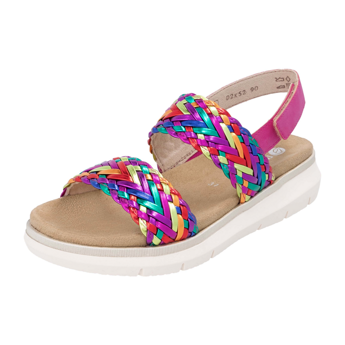 Remonte Women's Multi Color Synthetic Sandals - Lite n Soft Vegan