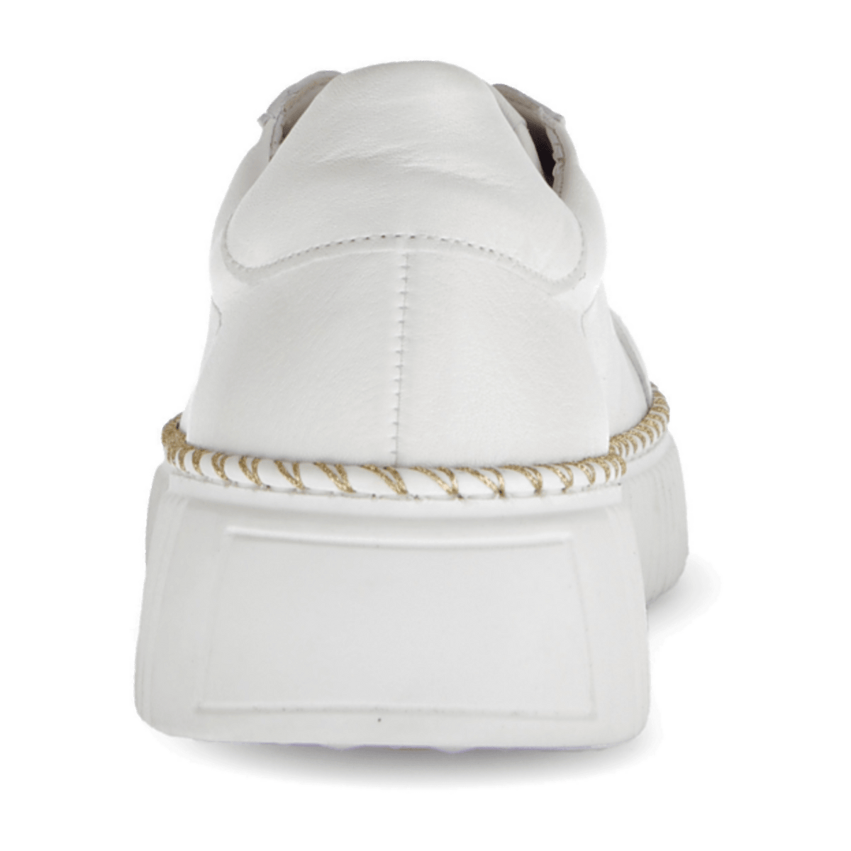 Gabor Women's Low-Top Sneakers - Latte Leather Comfort Shoes with Removable Footbed