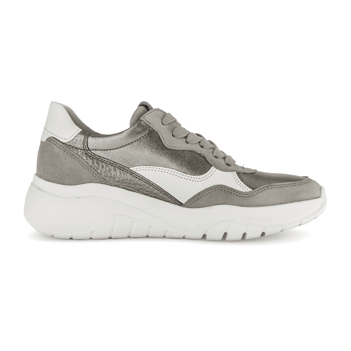 Gabor City Women's Silver Nappa Sneaker