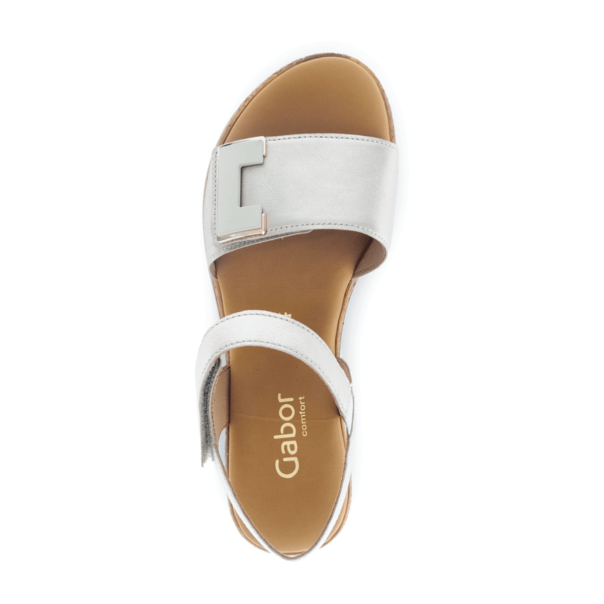 Gabor Comfort Women's Wedge Sandals - Textile Open Toe Casual Sandals