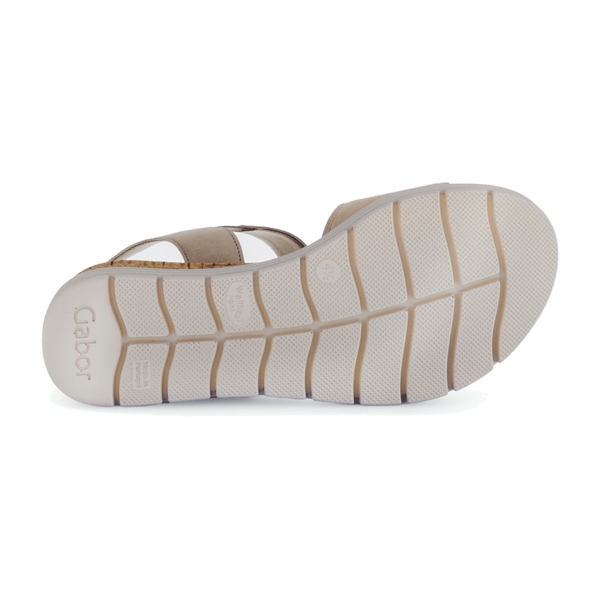 Gabor Women's Comfort Strap Sandals - Sand Suede Flat Summer Shoes