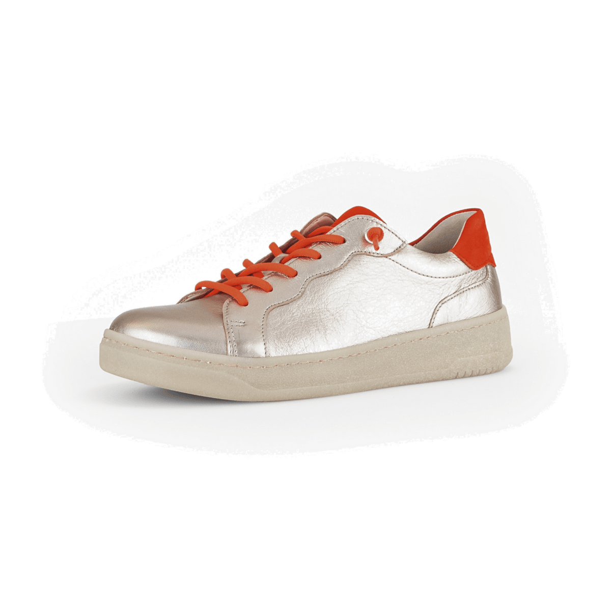 Gabor Women's Gold Shoes - Sporty Elegant Low-Top Slippers