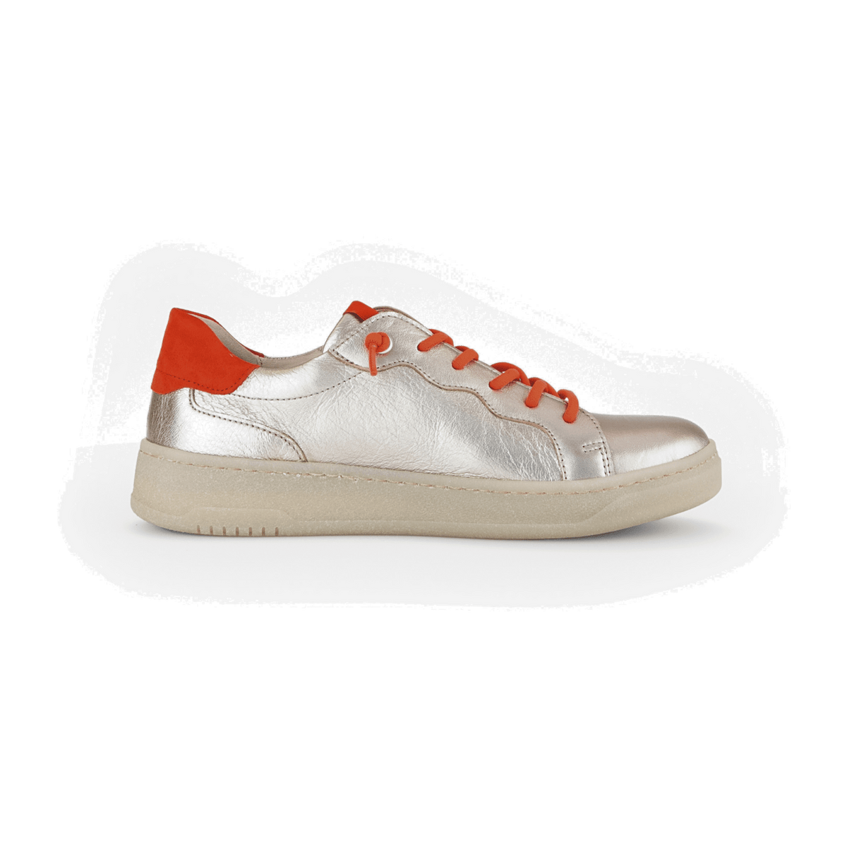Gabor Women's Gold Shoes - Sporty Elegant Low-Top Slippers