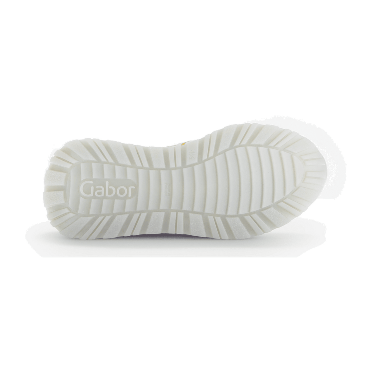 Gabor Women's Lace-Up Sneakers White Leather with Removable Footbed