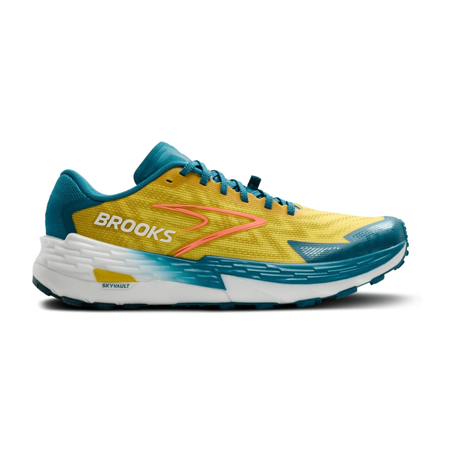 Brooks Catamount 4 Men's Trail Running Shoes, Colorful Textile Upper, Rubber Outsole