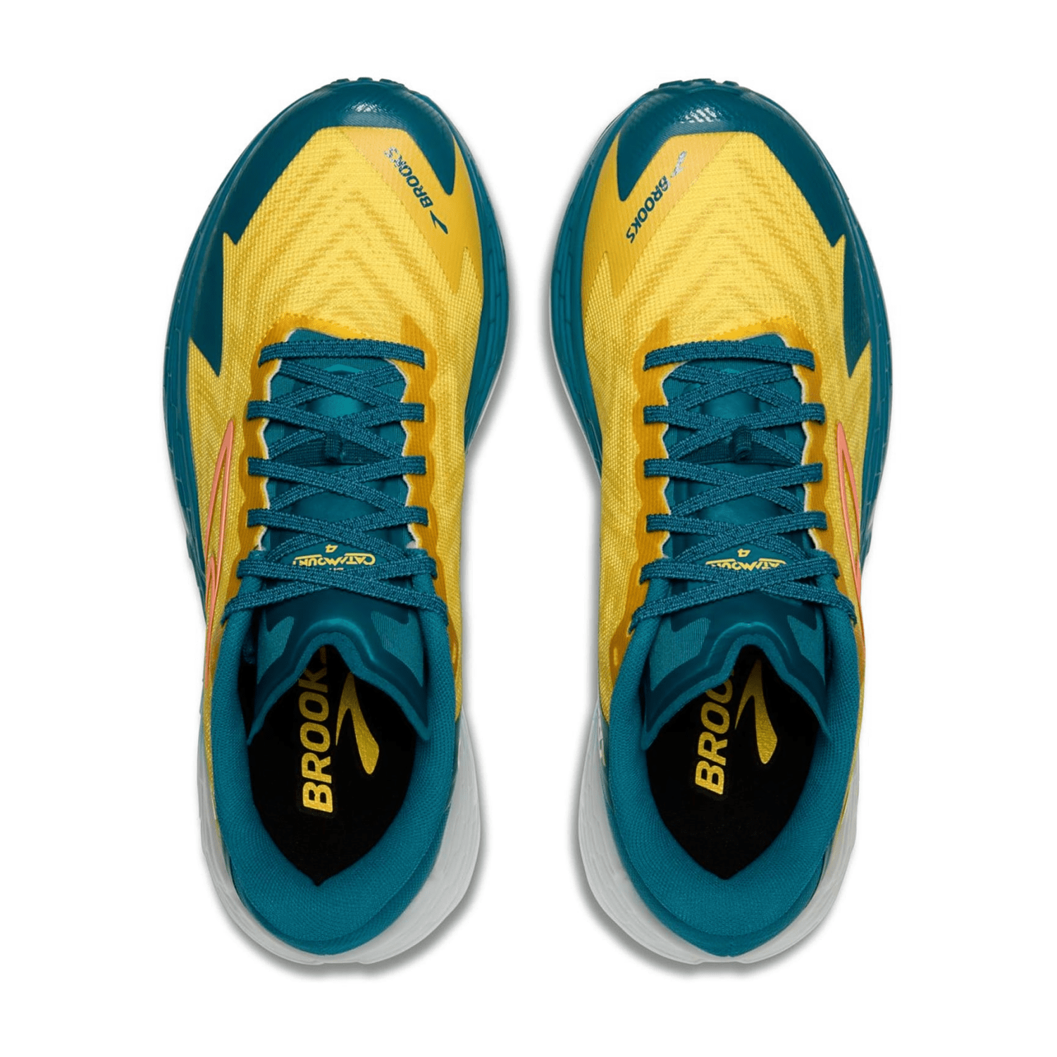 Brooks Catamount 4 Men's Trail Running Shoes, Colorful Textile Upper, Rubber Outsole