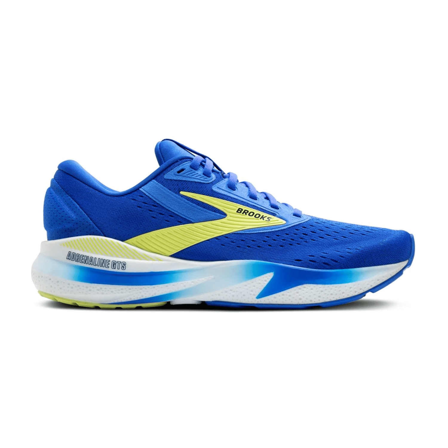 Brooks Adrenaline GTS 24 Men's Running Shoes, Lace-Up, Blue, Polyester-Nylon